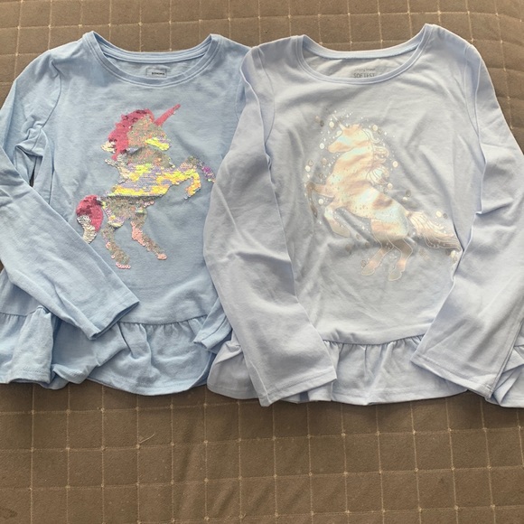 Sonoma & Jumping Beans Unicorn Long Sleeve Shirts Bundle - Picture 1 of 5